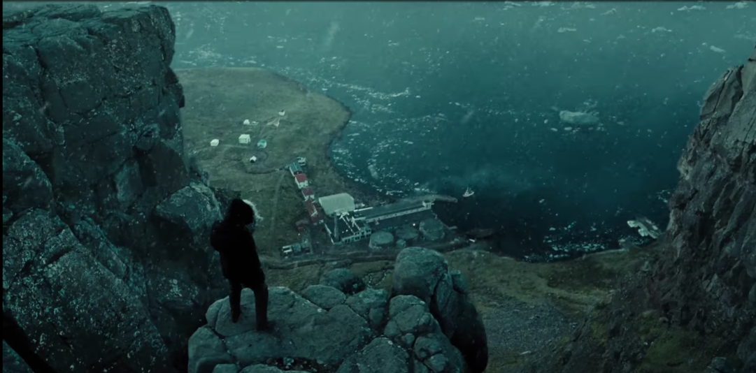 Sequence from the movie Justice League filmed in Djúpavík village.