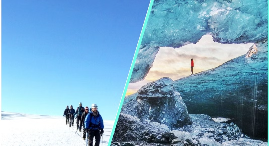 Glacier hike and Ice cave tour