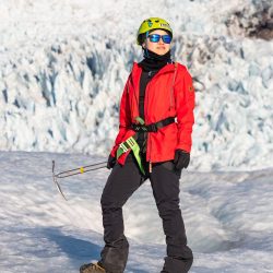 Glacier hike-Lyn Glacier hiking experience.