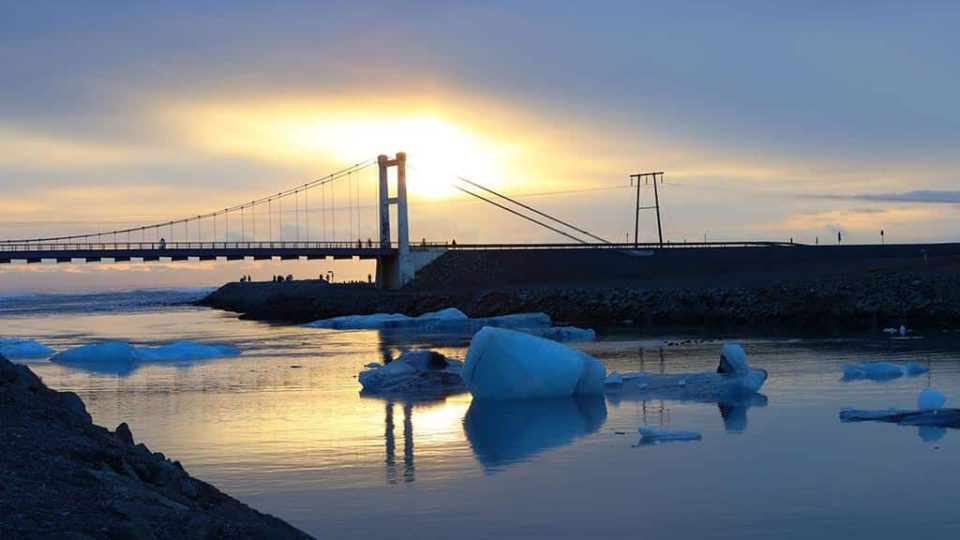 Jokulsarlon sunset