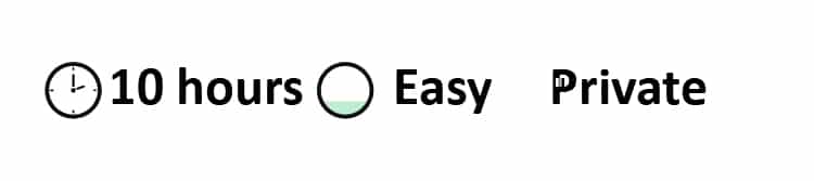 10 hours easy private 10 hours easy private