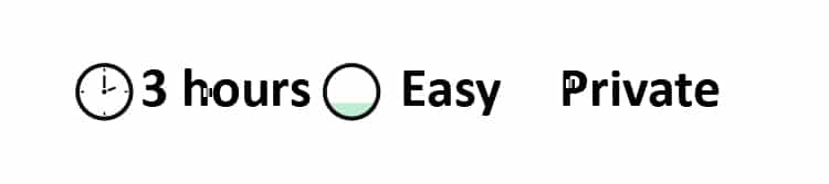 3 hours Private 3 hours Private