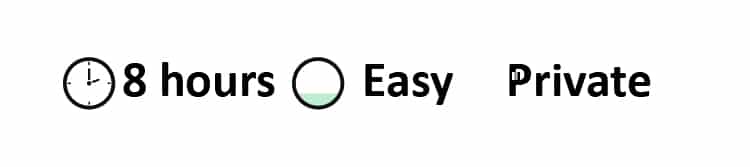 8 hours easy private 8 hours easy private